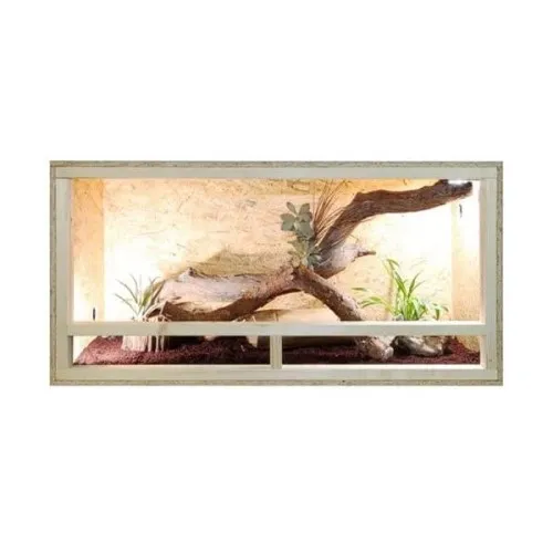 REPITERRA Terrarium für Reptilien & Amphibien Holzterrarium mit Seitenbelüftung 120x60x60 cm